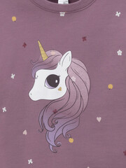 пижама  для девочки  К 1581/темная орхидея,полянка