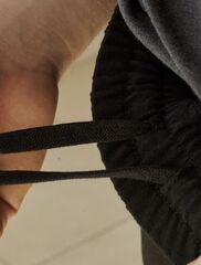 Шорты из тонкого футера с карманом на молнии  U48.006 (121042)