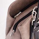 Сумка Саломея 166 македония тауп + черный