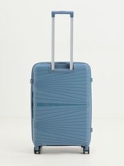 Чемодан полипропилен MIRONPAN Серо-голубой (Чемодан цвета неба) (М+) 68х45х28(+3)см/3,4 кг/80л3