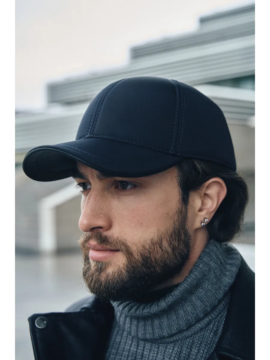 Кепка утепленная с ушками плащевка