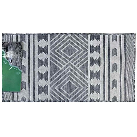 Коврик Ängelholm 60х100, серый с рисунком, полиэстер