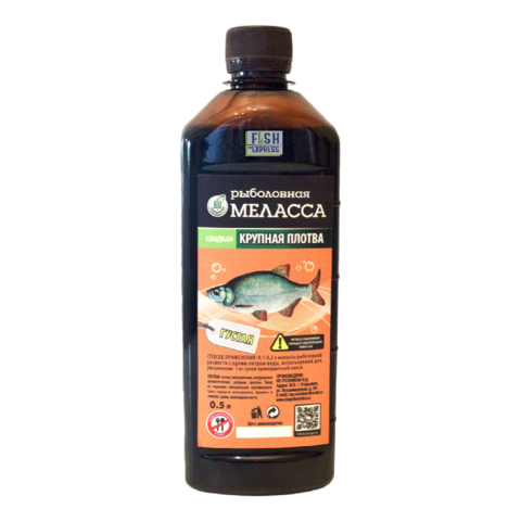 Меласса Bio густая, Крупная плотва 0,5 л упаковка 6шт  (продажа от 1 шт)