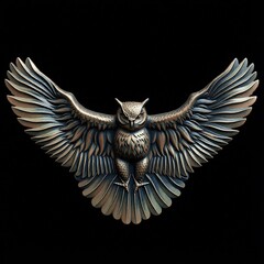 Силиконовый молд № 369 Сова в полете