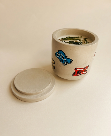 Этно свеча с ручной росписью «Чүкө»