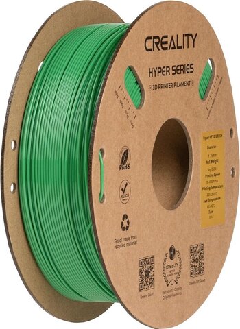 Пластик для 3D-печати Creality Hyper PETG, 1.75 мм, 1 кг, зелёный, 3301030069