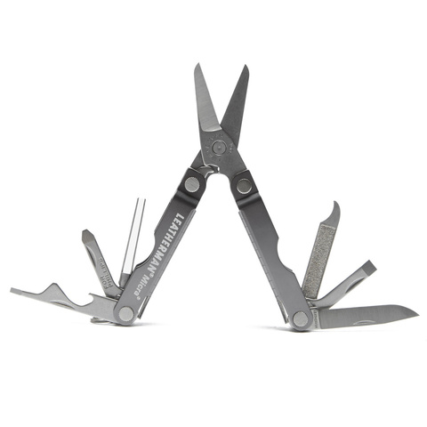 Мини-мультитул Leatherman Micra Gray, 10 функций, цвет серый (64380181N) | купить в интернет-магазине Multitool-Leatherman.Ru