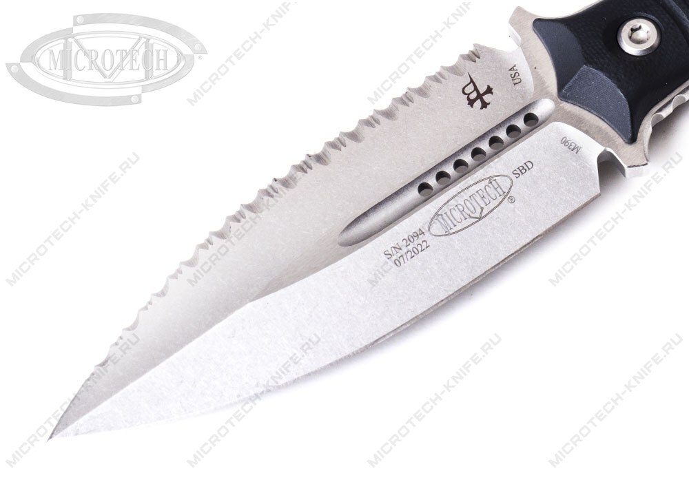 Нож Microtech Borka SBD 201-12 Stonewashed Serrated - фотография 