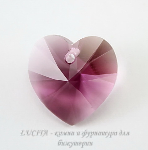 6228 Подвеска Сваровски Сердечко Amethyst (14,4х14 мм)