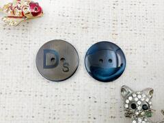 Пуговицы, d 2,1 см, тёмно-синий
