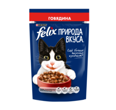 Felix Природа вкуса пауч для взрослых кошек Говядина 75 г