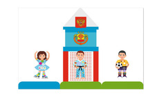 Декоративно-развивающая панель "Спортсмены"