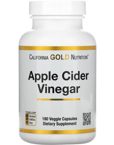 California gold Nutrition,яблочный уксус, 180 растительных капсул
