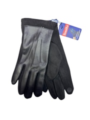 Перчатки. Мужские. Материал верха: Эко кожа. Замша. Подклад: Плюш-флис. Сенсорные. 12 шт в упаковке.