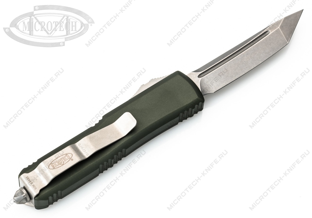 Нож Microtech UTX-85 233-10OD T/E Green Stonewash - фотография 