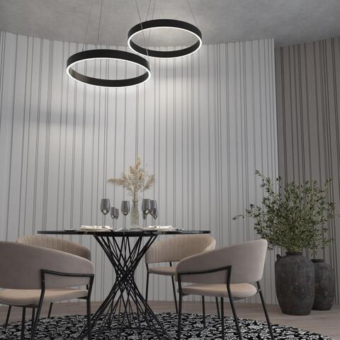 358959 OVER NT22 133 черный Подвесной светодиодный светильник диммируемый, в комплекте пульт ДУ (2.4G) IP20 LED 3000К~6000К 50W 220V ITER