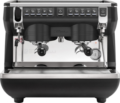 Рожковая кофемашина Nuova Simonelli Appia Life Compact 2Gr V 220V black +economizer+high groups+ easy cream (168321)