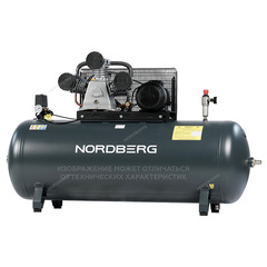 NORDBERG (NCP500/1400) Компрессор поршневой с ременной передачей 380В, ресивер 500л, 1400л/мин
