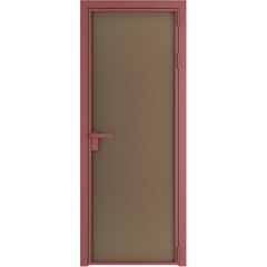 Алюминиевая дверь 1AP красный антрацит перламутр бронза элегант