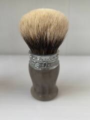 Помазок Saponificio Varesino искусственный рог, Маньчжурский барсук