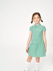 Платье школьное для девочки Next 144-354, Белый, Зеленый
