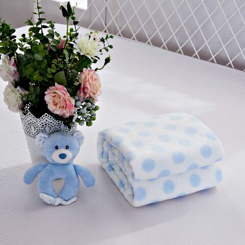 Плед детский с игрушкой Sofi De MarkO №4 голубой