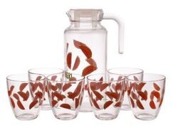 Ст Кувшин 1340мл Арбуз Джангл 6стаканов 300мл Паша Бахче 95972BD