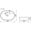 Ceramica Nova CN6035 Умывальник накладной Element 600*400*125мм