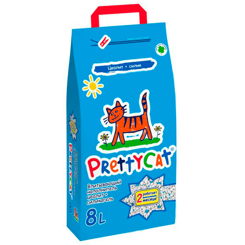 PrettyCat наполнитель впитывающий для кошачьих туалетов 