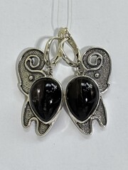 Слоники (серьги из серебра)