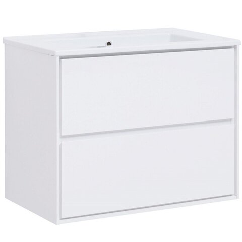 Aquanet 339967 Тумба Милан 85 цв. белый глянец (339967)