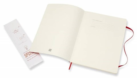 Блокнот Moleskine Classic Soft, цвет красный, без разлиновки