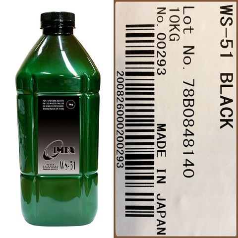 Тонер IMEX WS-51-K черный для Kyocera FS Color, универсальный 1000 гр.