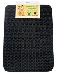 Homecat коврик для кошачьего туалета двойной прямоугольный черный 35 см х 45 см
