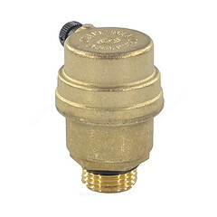 Воздухоотводчик автоматический латунь 499 Ду 15 Ру10 G1/2" НР прямой О-кольцо OR 0499.015