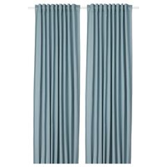 Комплект штор IKEA TIBAST (ТИБАСТ), Голубой, 145x250 см, 2 шт