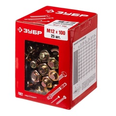 ЗУБР М12 х 100 мм, 25 шт, клиновой анкер (302032-12-100)