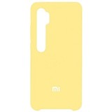 Силиконовый чехол Silicone Cover для Xiaomi Mi Note 10 (Желтый)