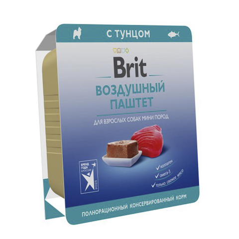 Brit Брит ТУНЕЦ 100 г воздушный паштет для собак мини пород
