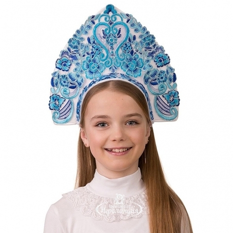 Кокошник Гжель