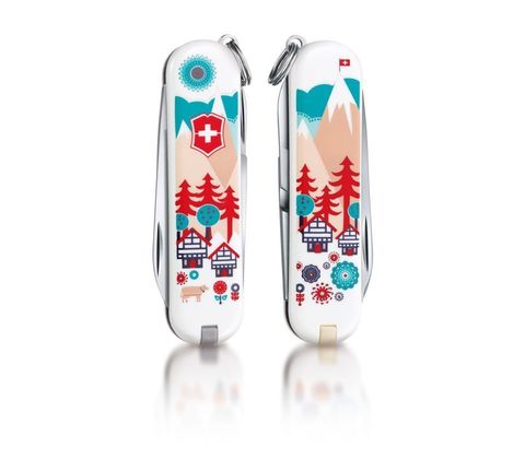 Нож-брелок Victorinox Classic LE 2015, 58 mm Swiss Village (0.6223.L1510)