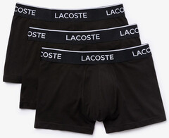 Боксерки Lacoste Casual Cotton Stretch Boxer 3P - black