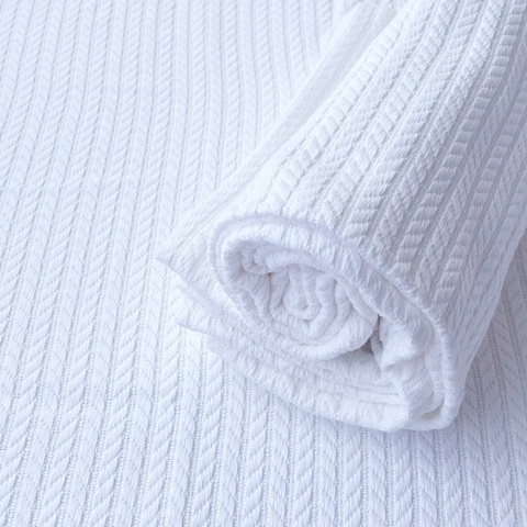 Плед вязаный "Белый"