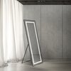 BelBagno SPC-KRAFT-555-1700-TCH-PIA-NERO Интерьерное зеркало в алюминиевой раме со встроенным светильником и сенсорным выключателем, напольное, SPC-KRAFT-555-1700-TCH-PIA-NERO, 555x1700 мм