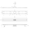 BelBagno BB-LD-LUCE-90-CR Душевой лоток BelBagno LUCE 90 см, BB-LD-LUCE-90-CR