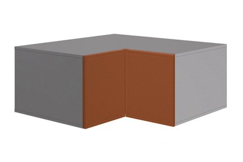 RockBerry ШУГП-900 Н384 шкаф верхний горизонтальный угловой