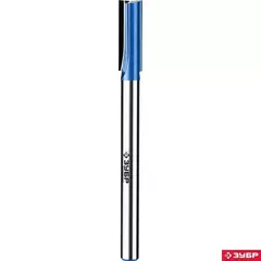 ЗУБР 10 x 30 мм, хвостовик 8 мм, фреза пазовая прямая с нижними подрезателями, Профессионал (28755-10-30)