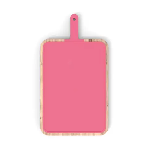 Доска разделочная 43x24x2.4см Trebonn Chopping boards and Knives розовая