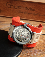 Часы скелетоны женские механические Cherry YOURTIME