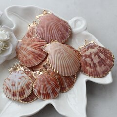 Подвеска Ракушка с позолотой 30-55 на 30-50 мм, РК050